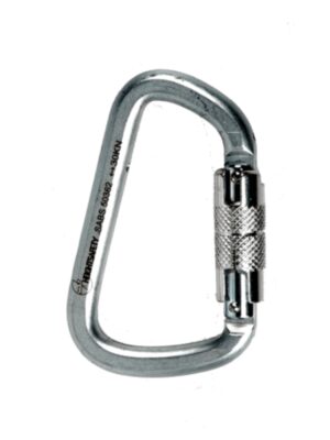 D-Shape Twist-Lock Karabiner (Steel)